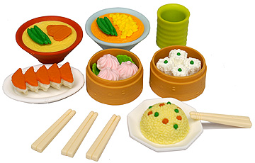 Chinese Food Erasers